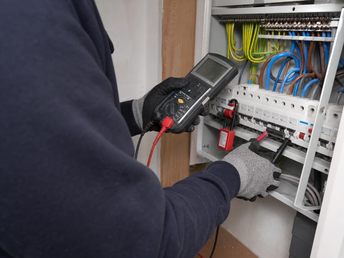 Electrical work, illustrative image