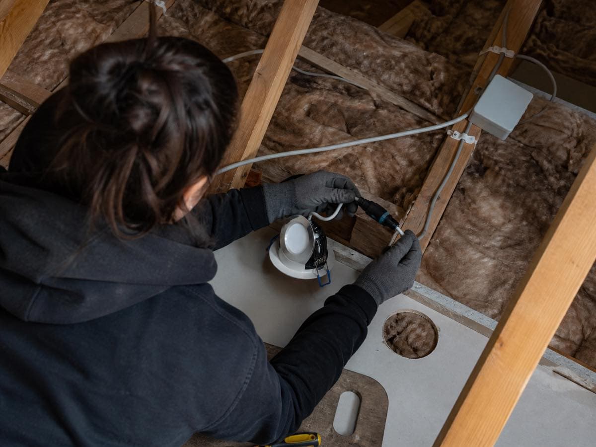 Electrical work, illustrative image