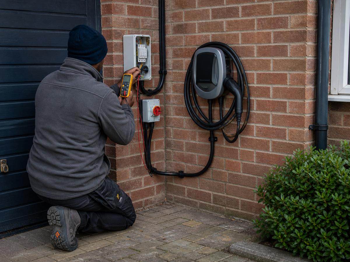 Electrical work, illustrative image