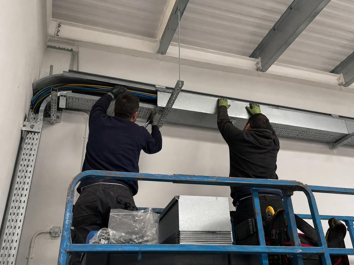 Electrical work, illustrative image