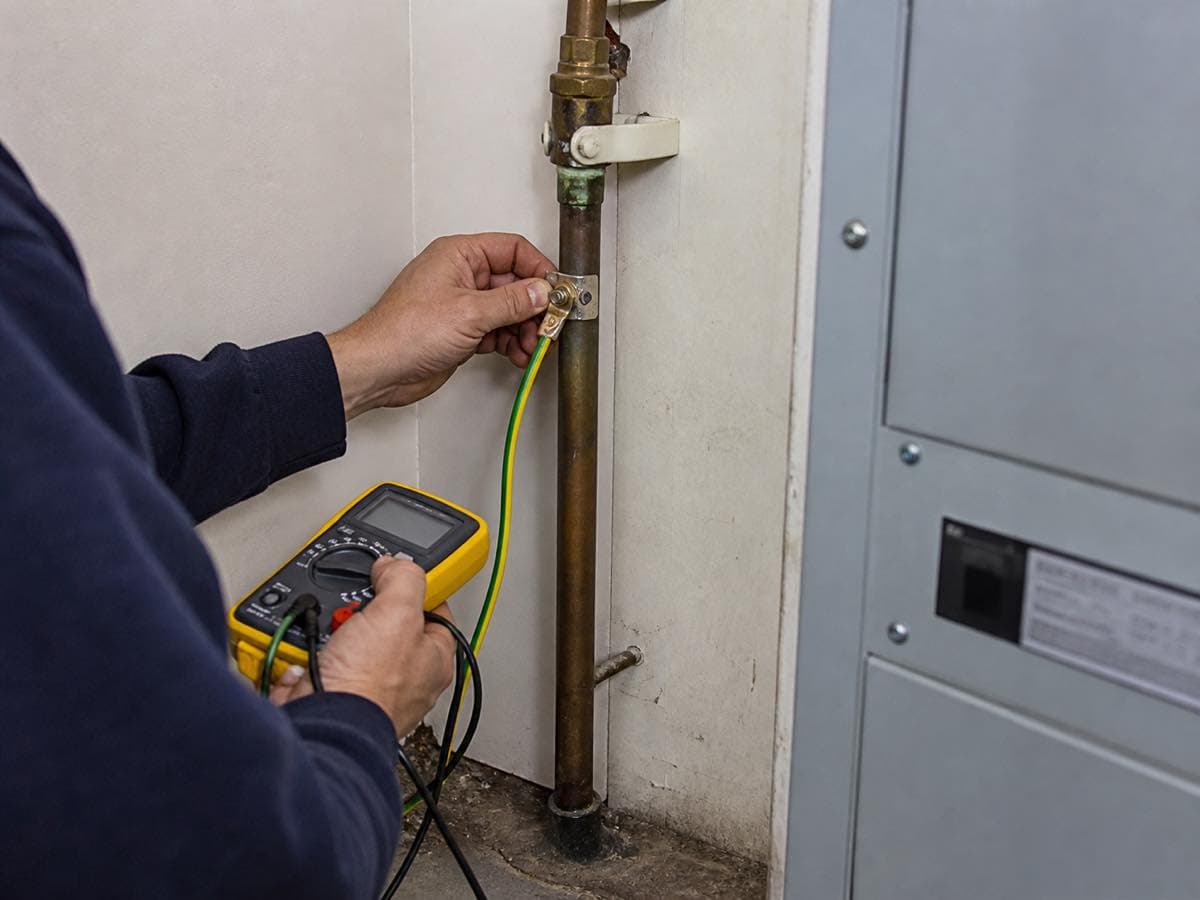Electrical work, illustrative image
