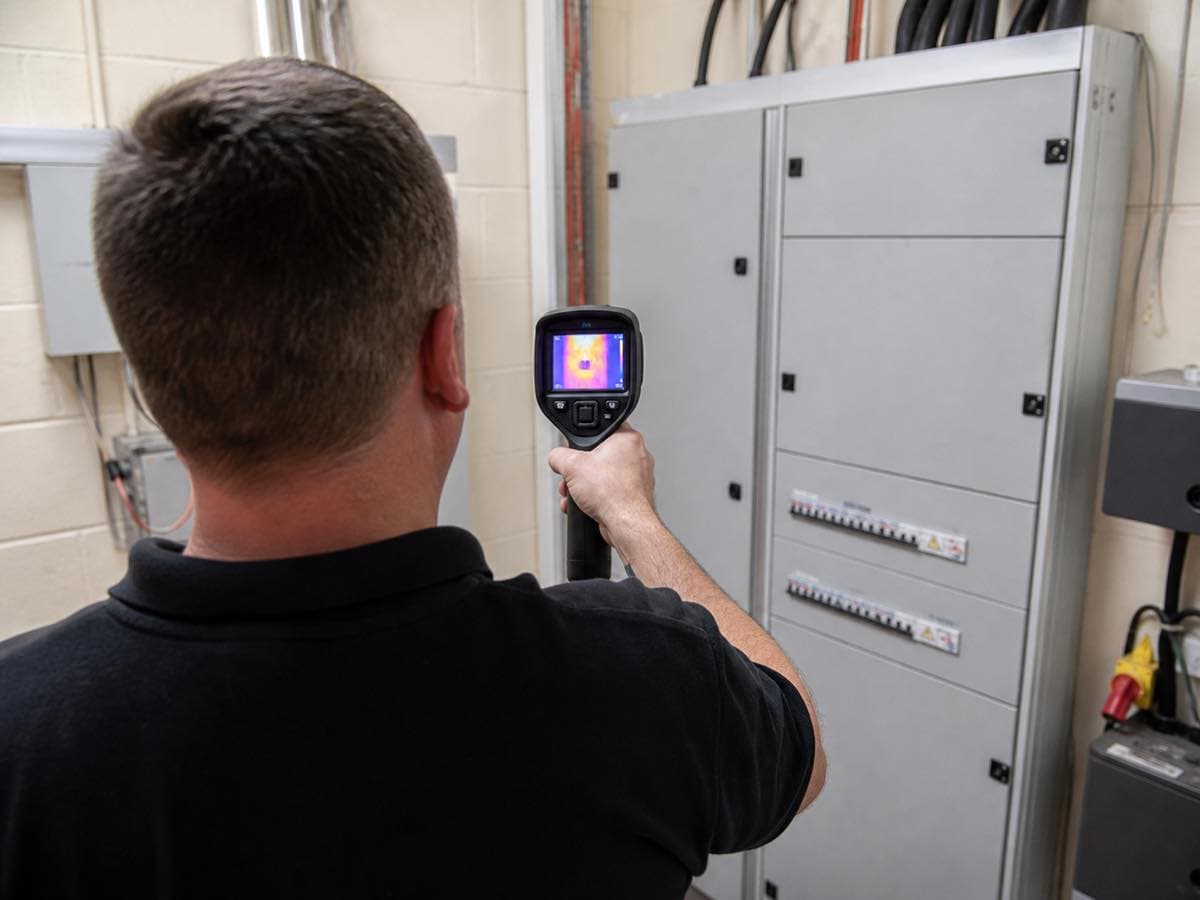 Electrical work, illustrative image