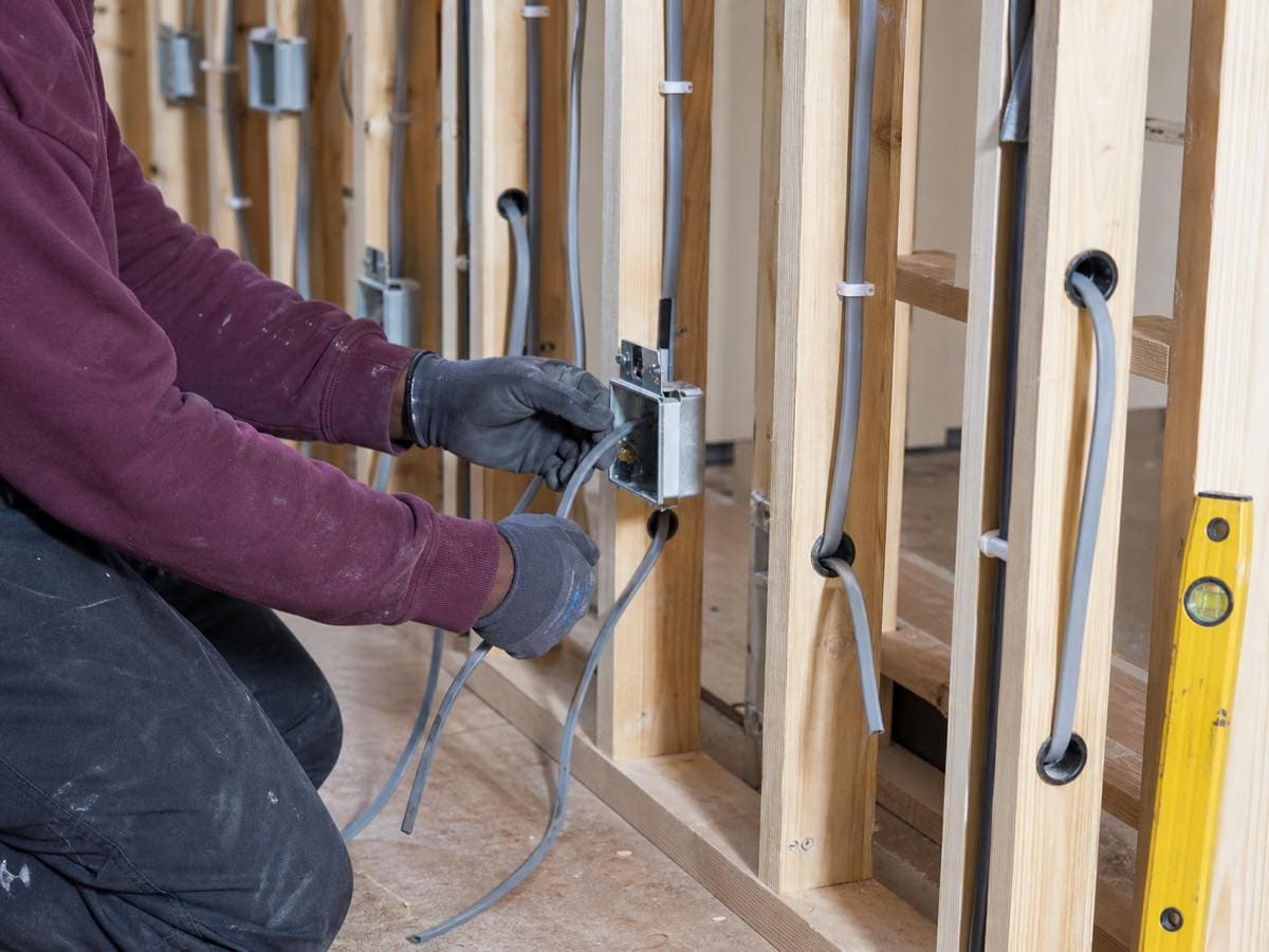 Electrical work, illustrative image