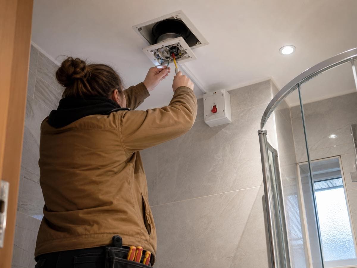 Electrical work, illustrative image
