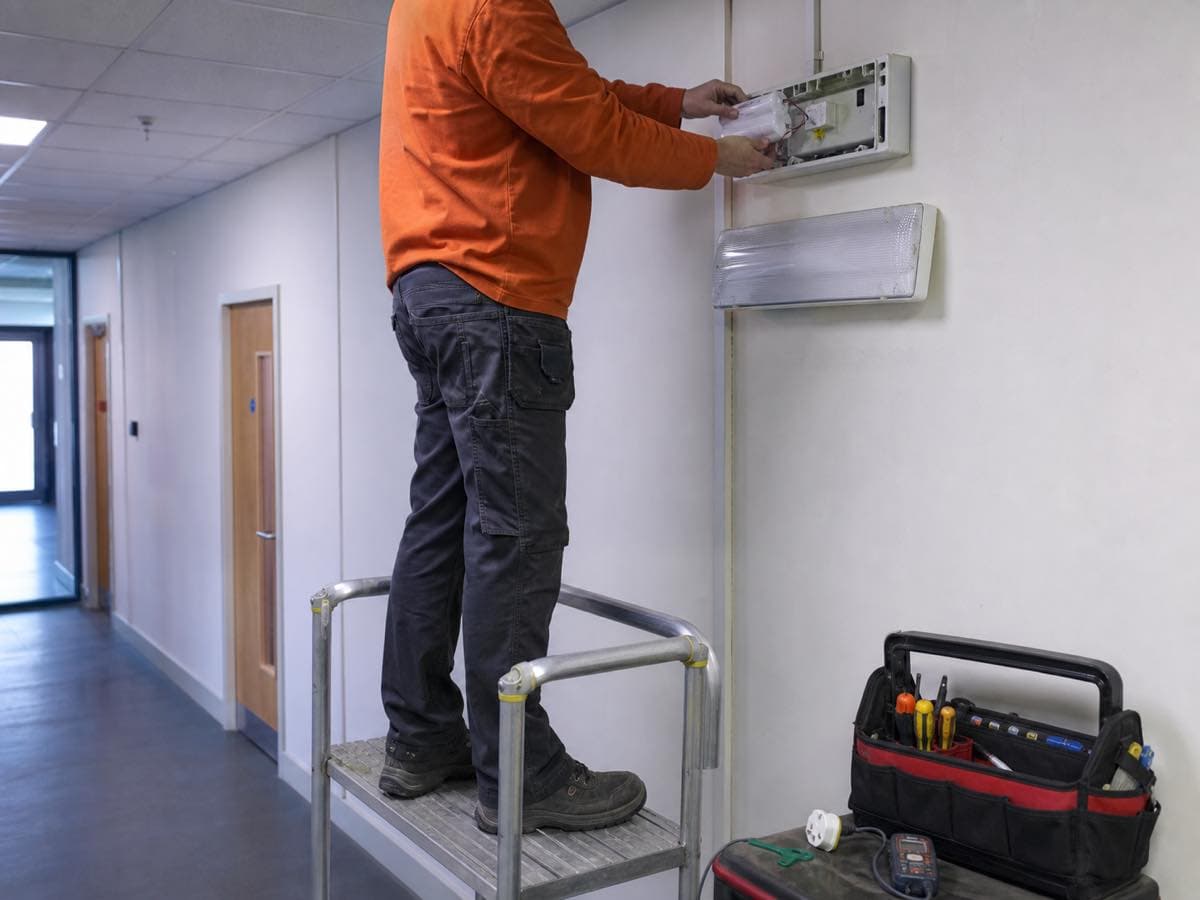 Electrical work, illustrative image
