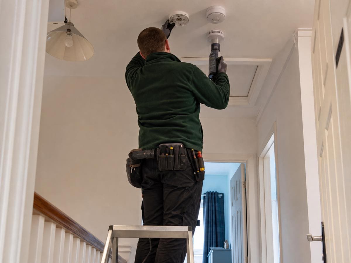 Electrical work, illustrative image