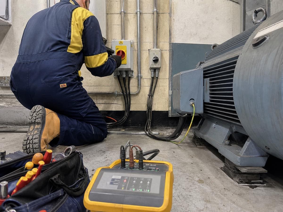 Electrical work, illustrative image