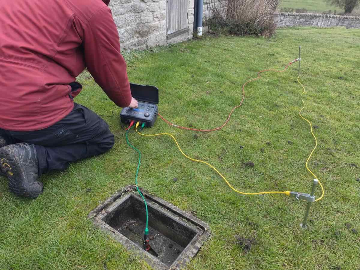Electrical work, illustrative image