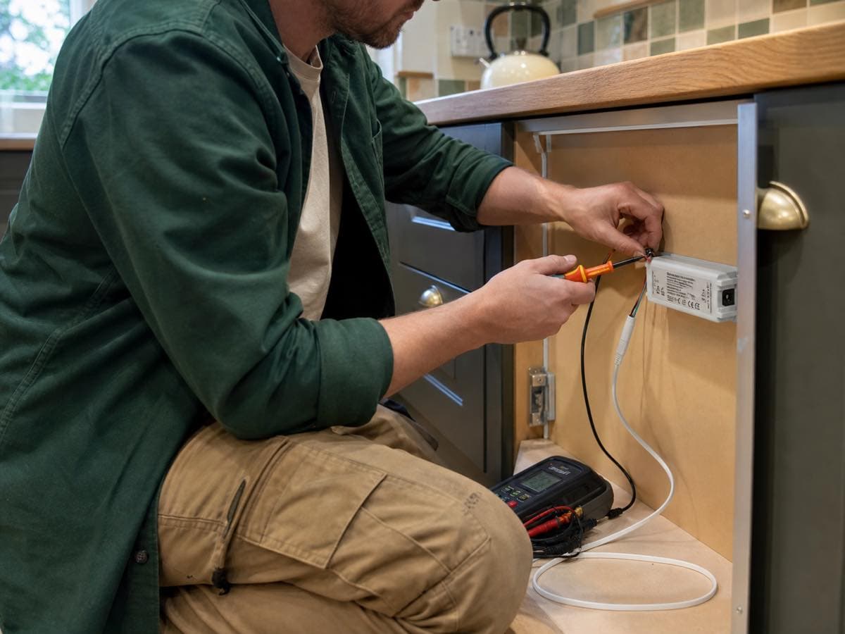 Electrical work, illustrative image