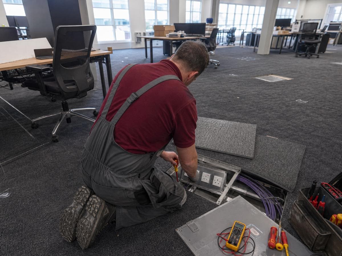Electrical work, illustrative image
