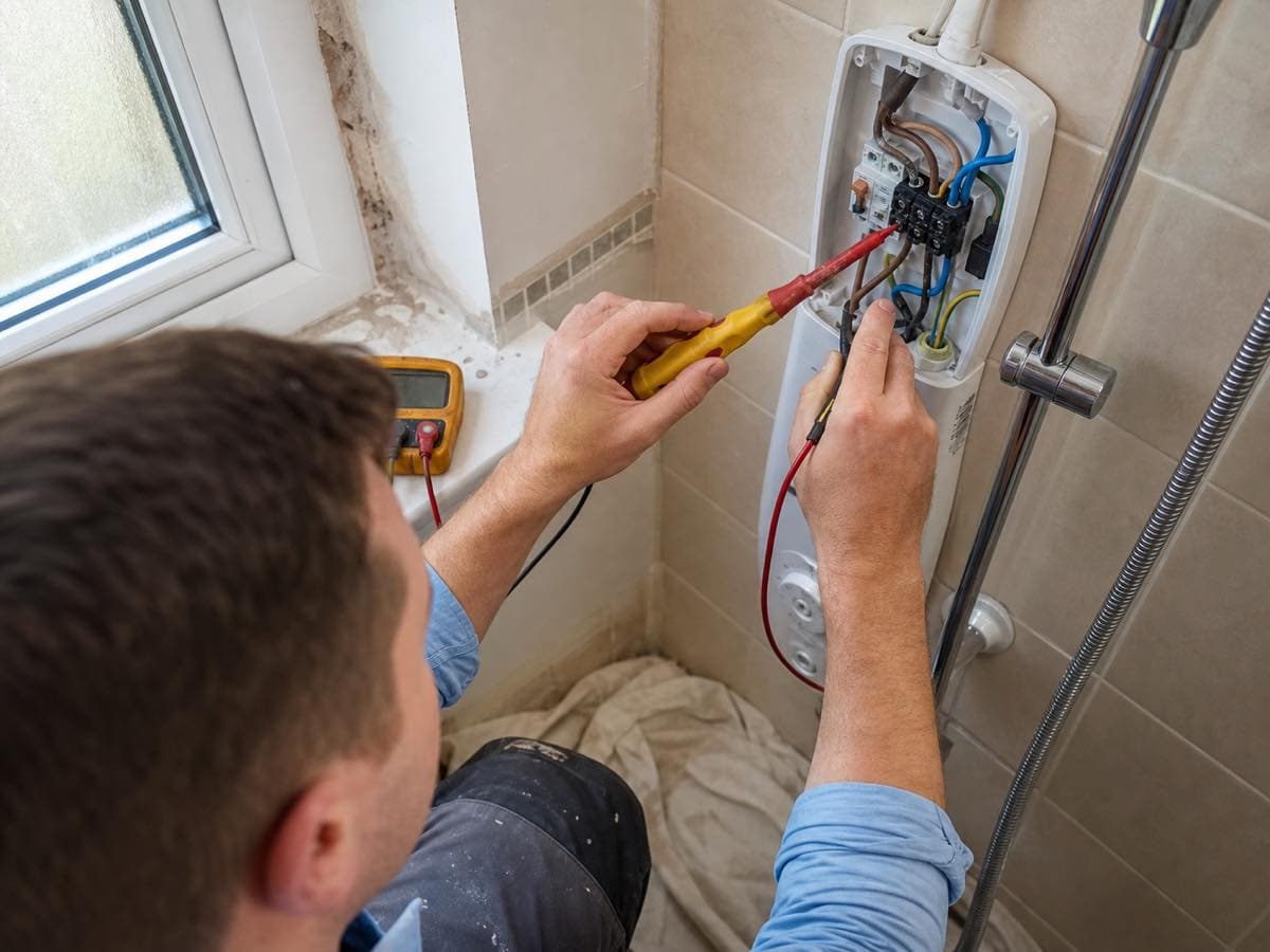 Electrical work, illustrative image