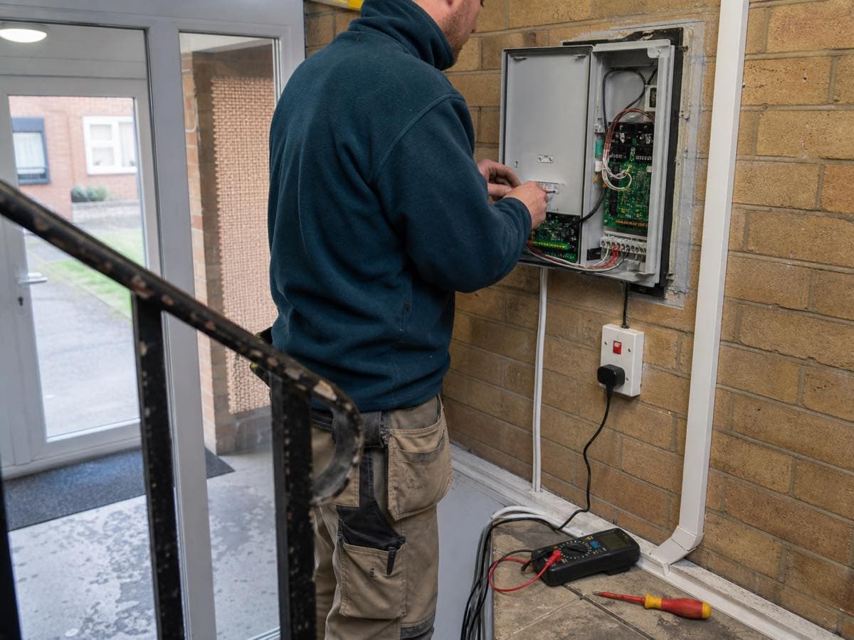 Electrical work, illustrative image