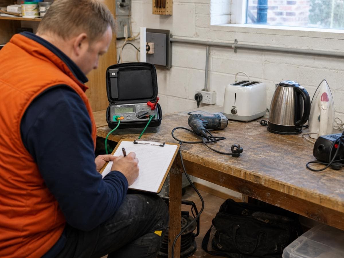 Electrical work, illustrative image