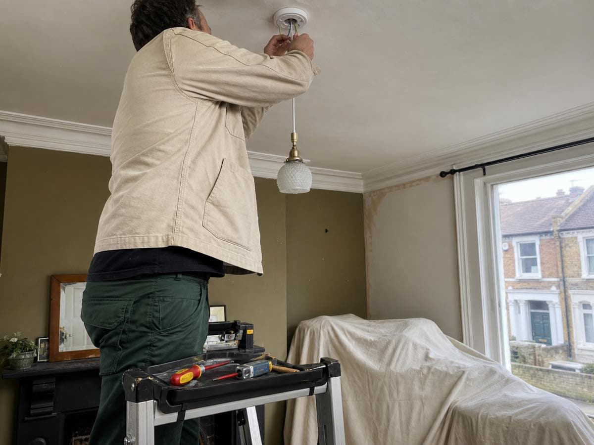 Electrical work, illustrative image