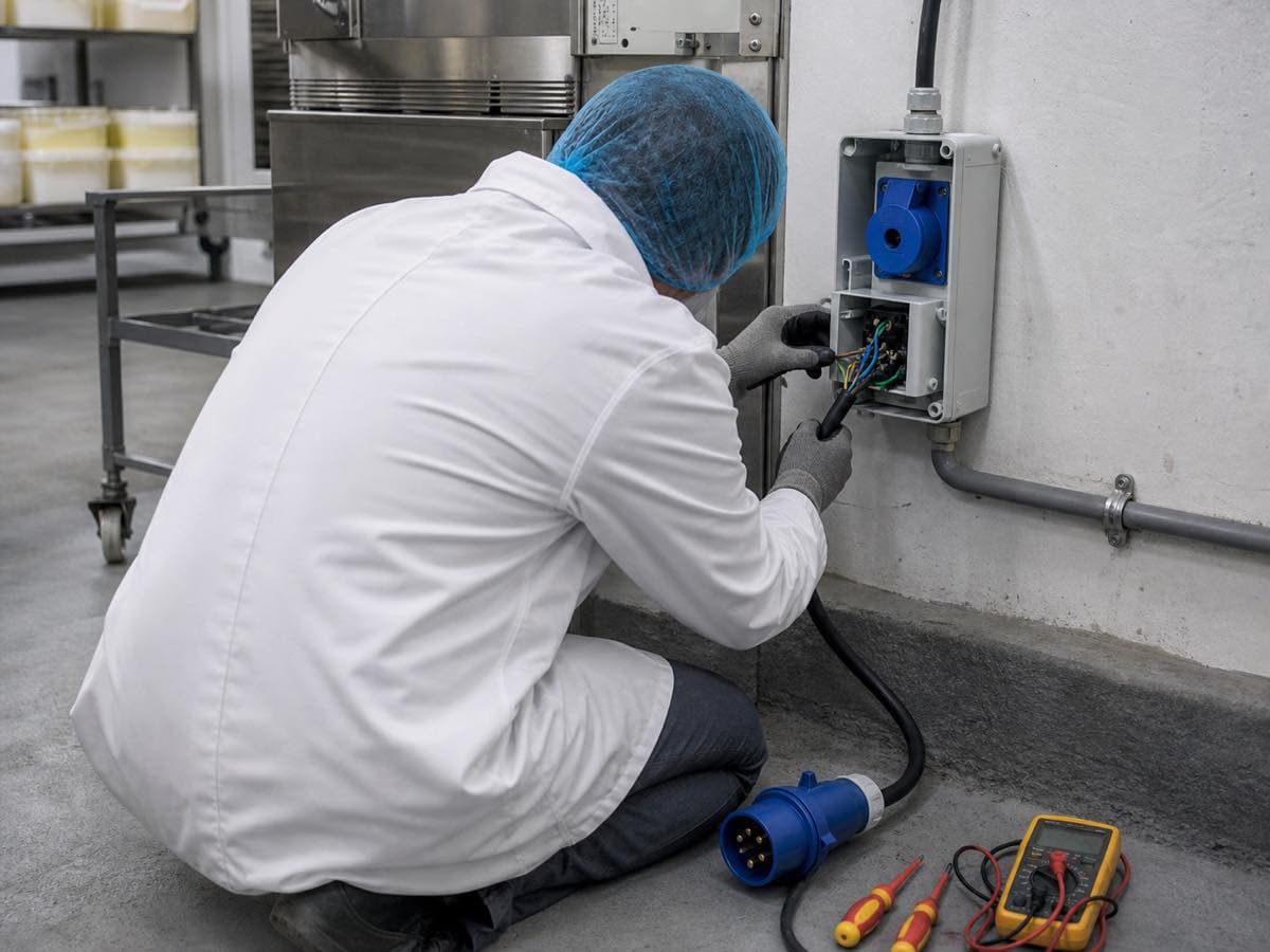Electrical work, illustrative image