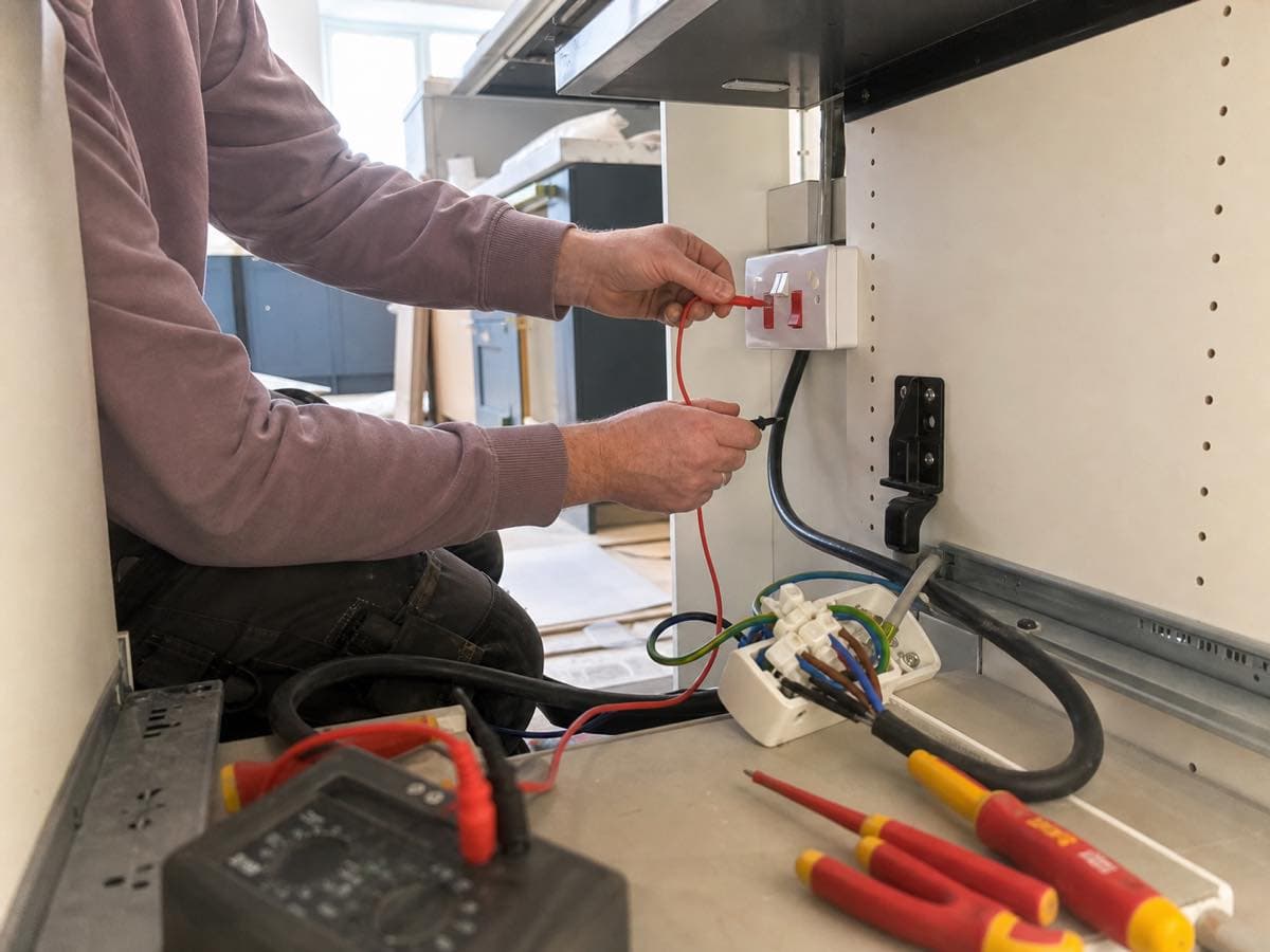 Electrical work, illustrative image