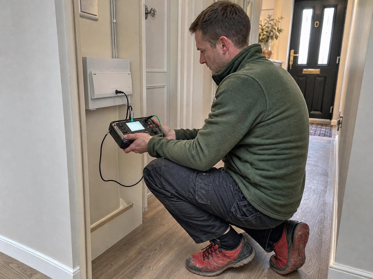 Electrical work, illustrative image