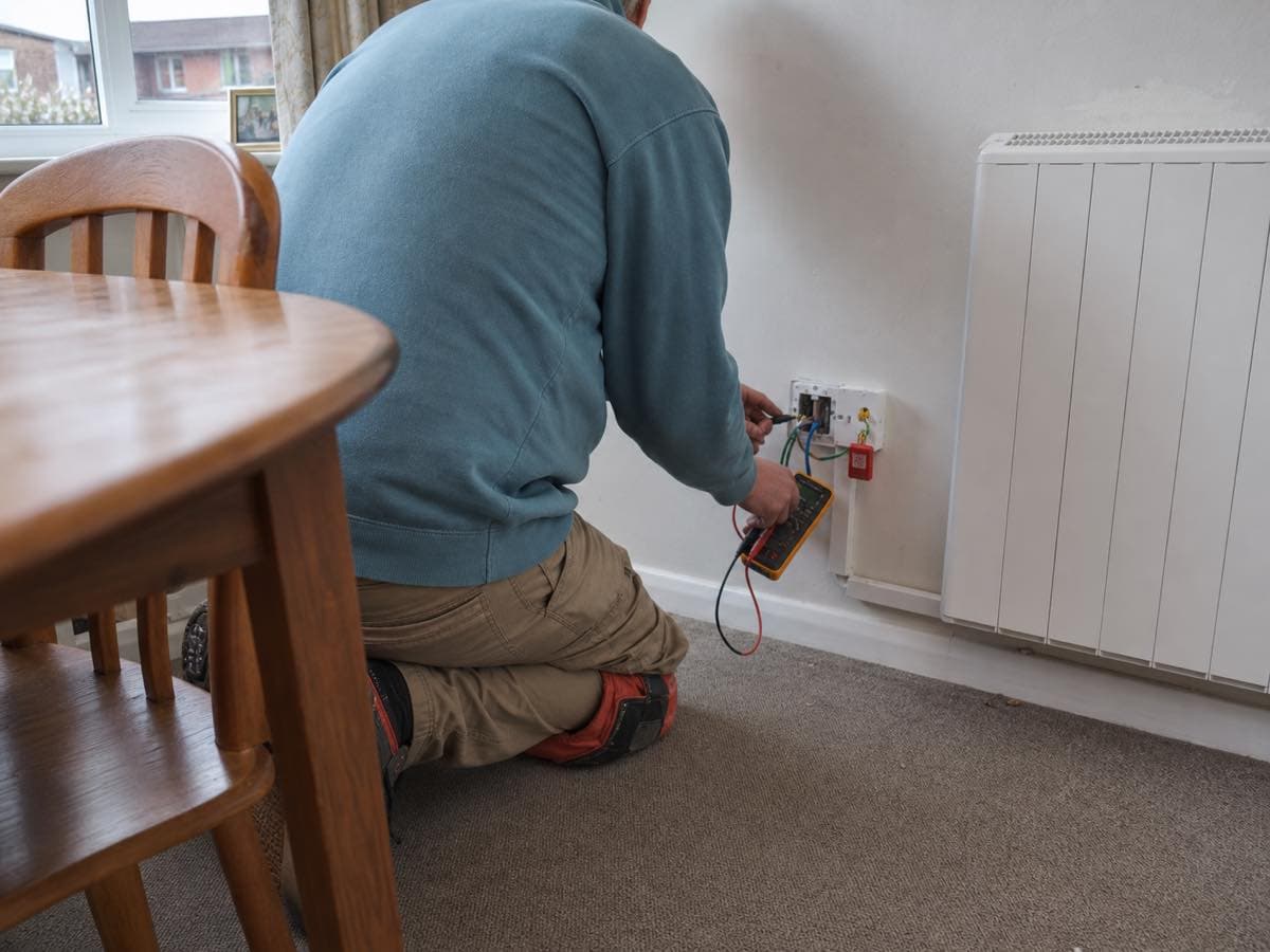 Electrical work, illustrative image