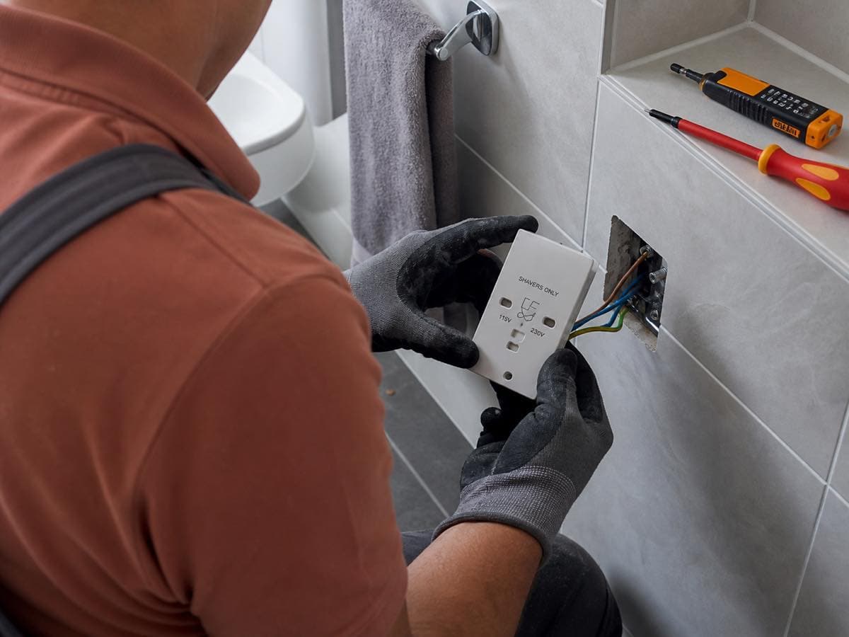 Electrical work, illustrative image