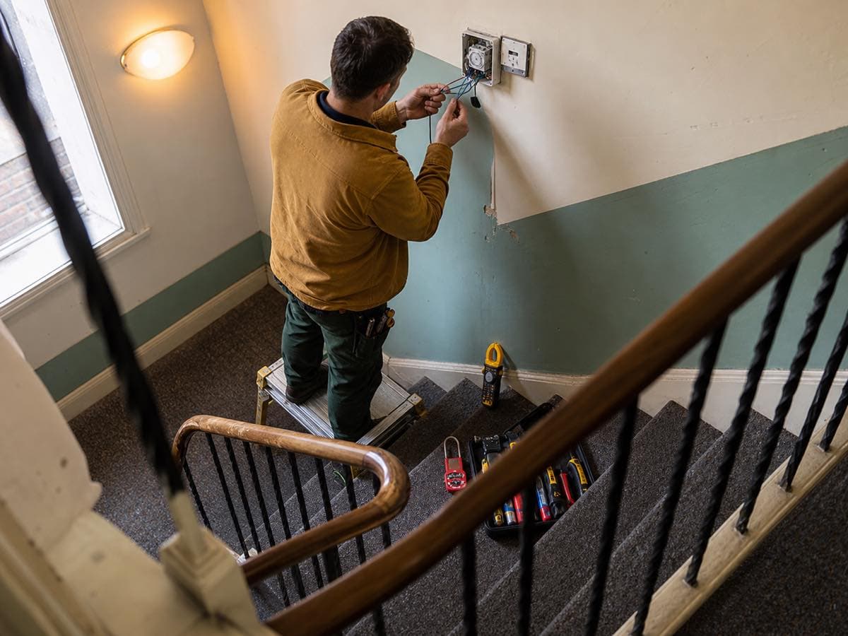 Electrical work, illustrative image