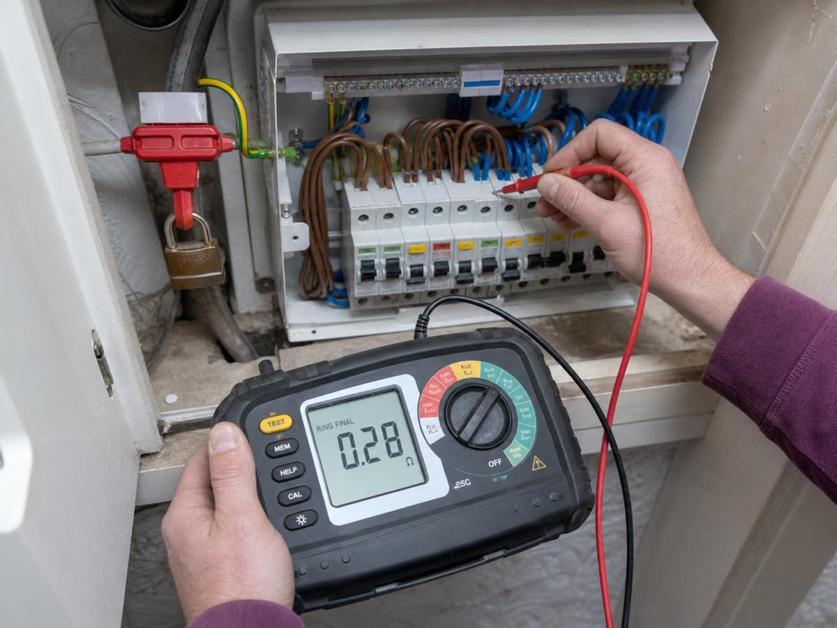 Electrical work, illustrative image