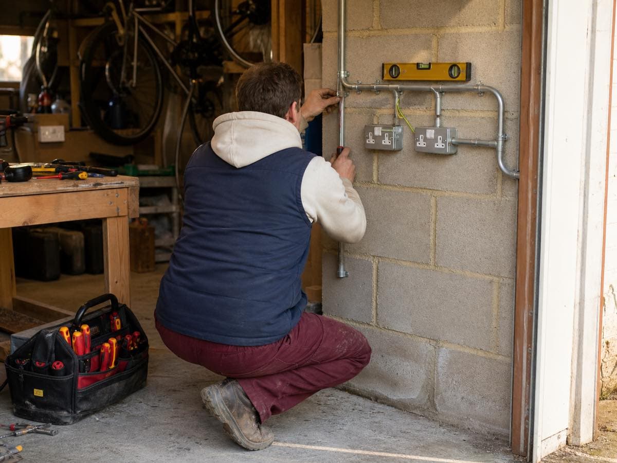 Electrical work, illustrative image