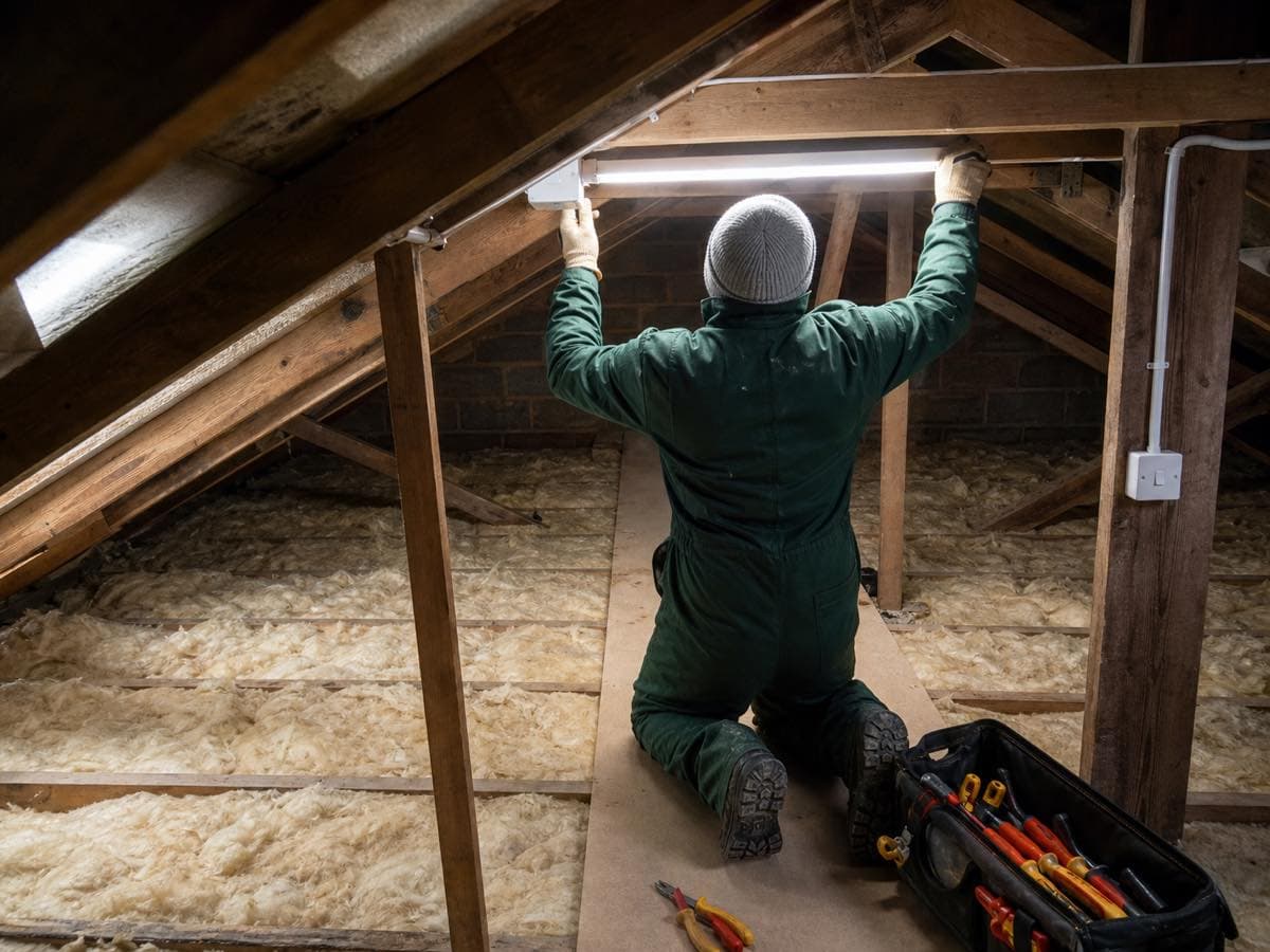 Electrical work, illustrative image