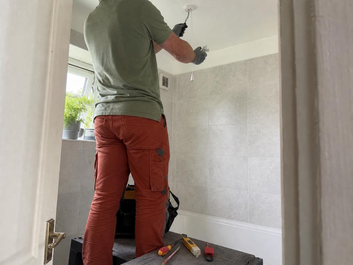 Electrical work, illustrative image
