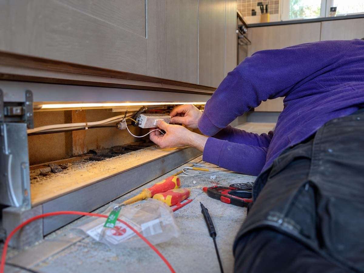 Electrical work, illustrative image
