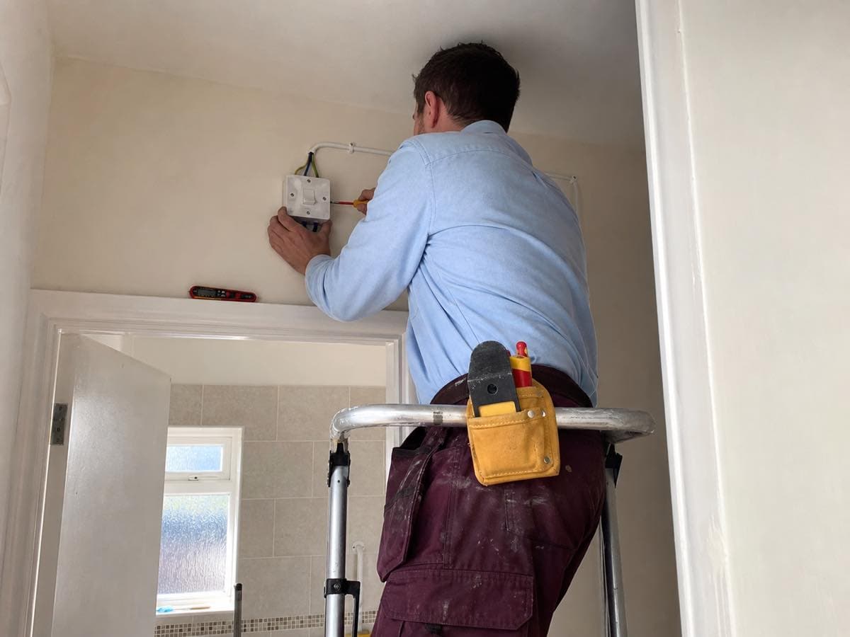 Electrical work, illustrative image