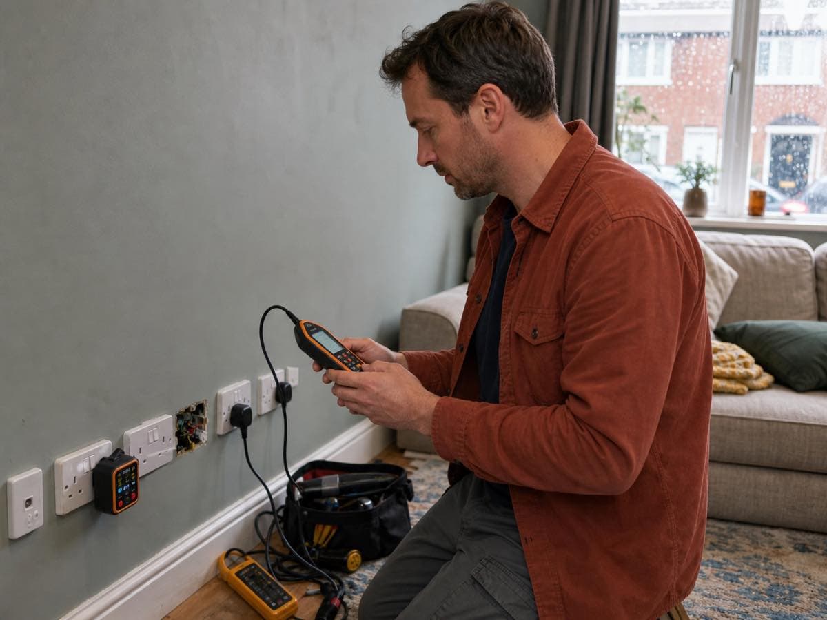 Electrical work, illustrative image