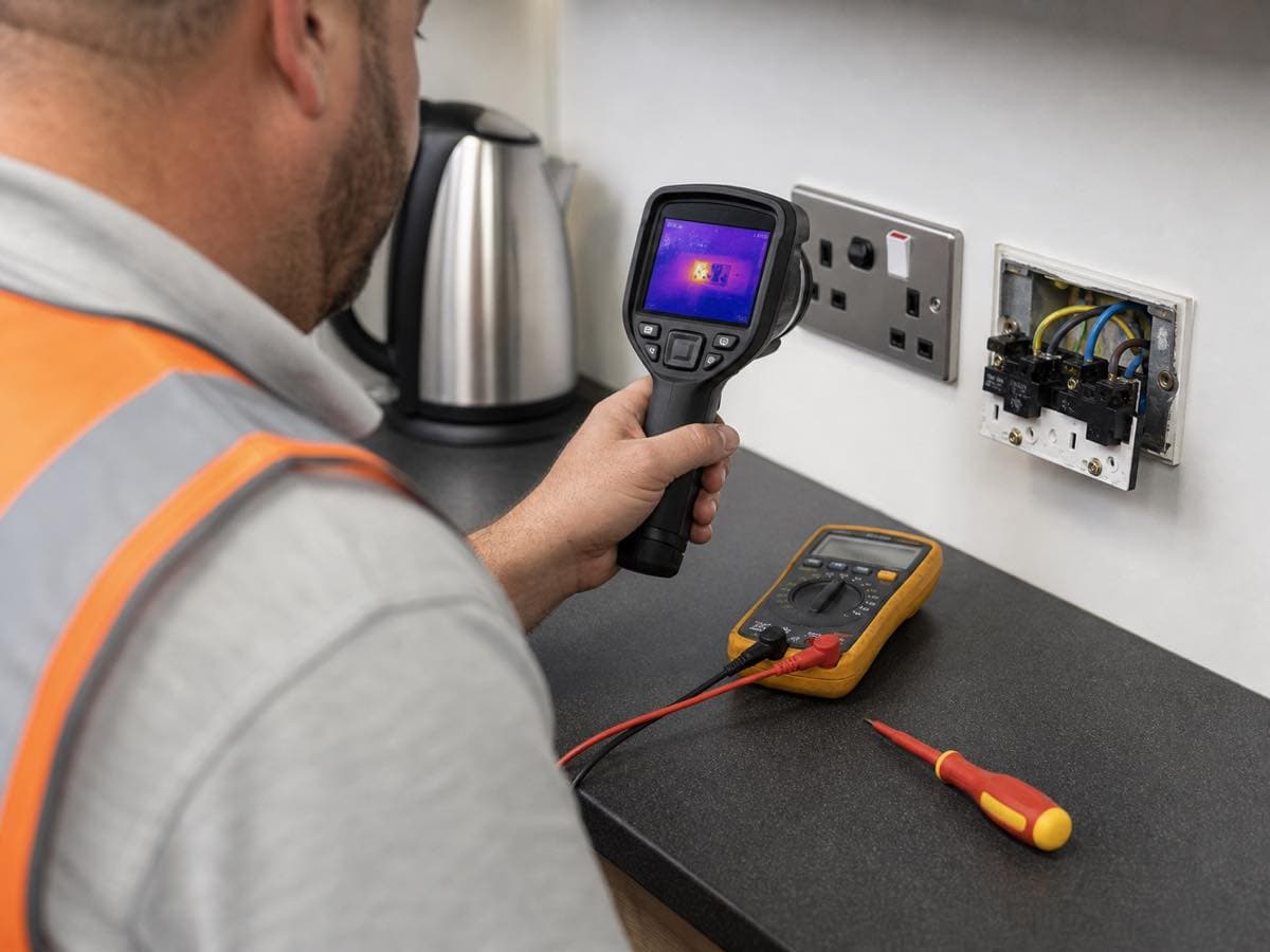 Electrical work, illustrative image