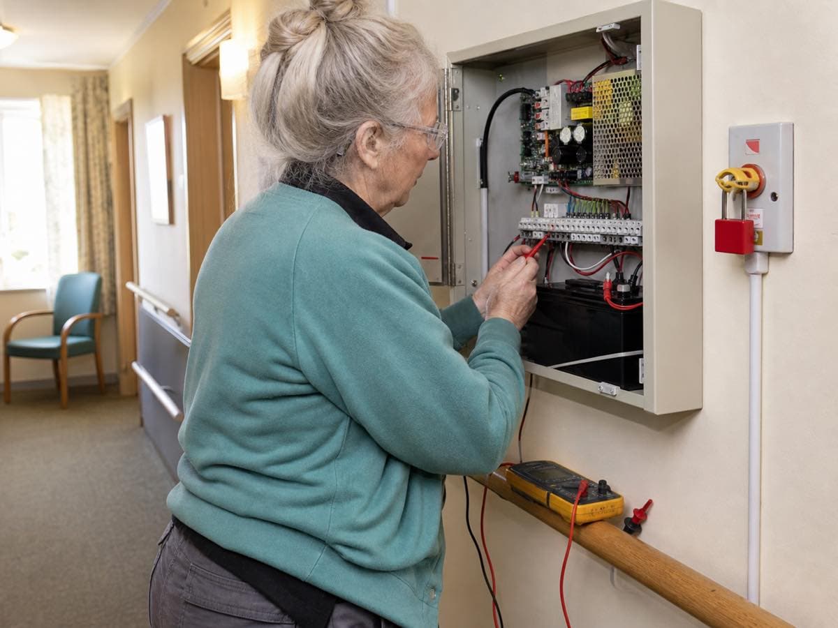 Electrical work, illustrative image