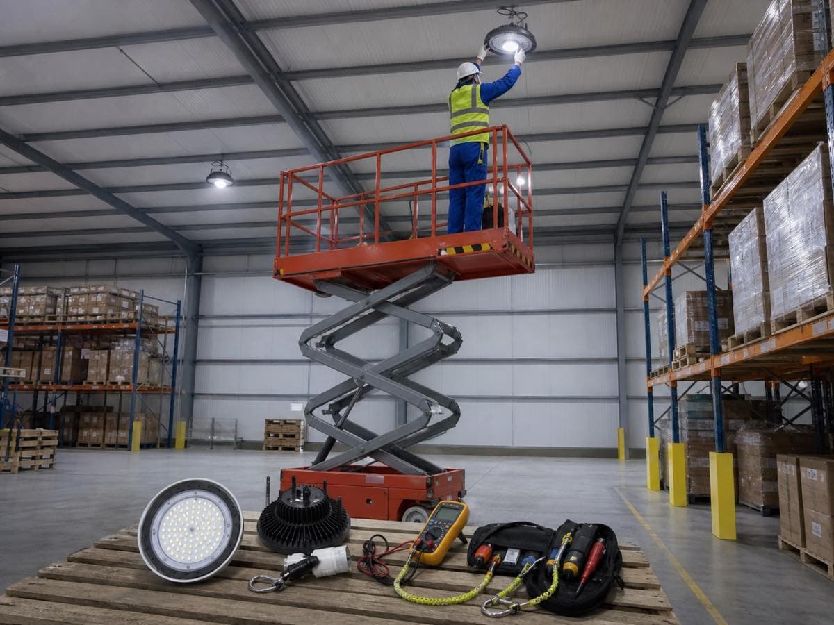 Electrical work, illustrative image
