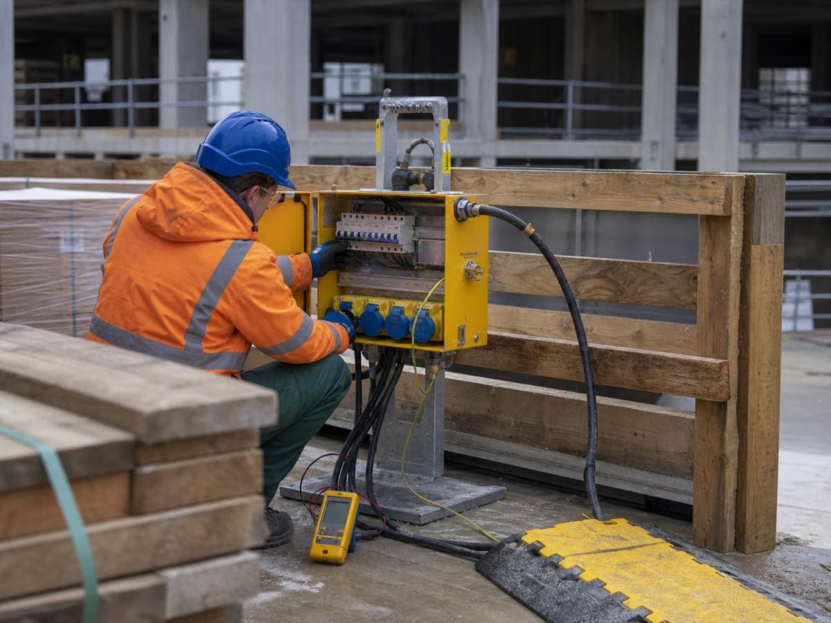 Electrical work, illustrative image