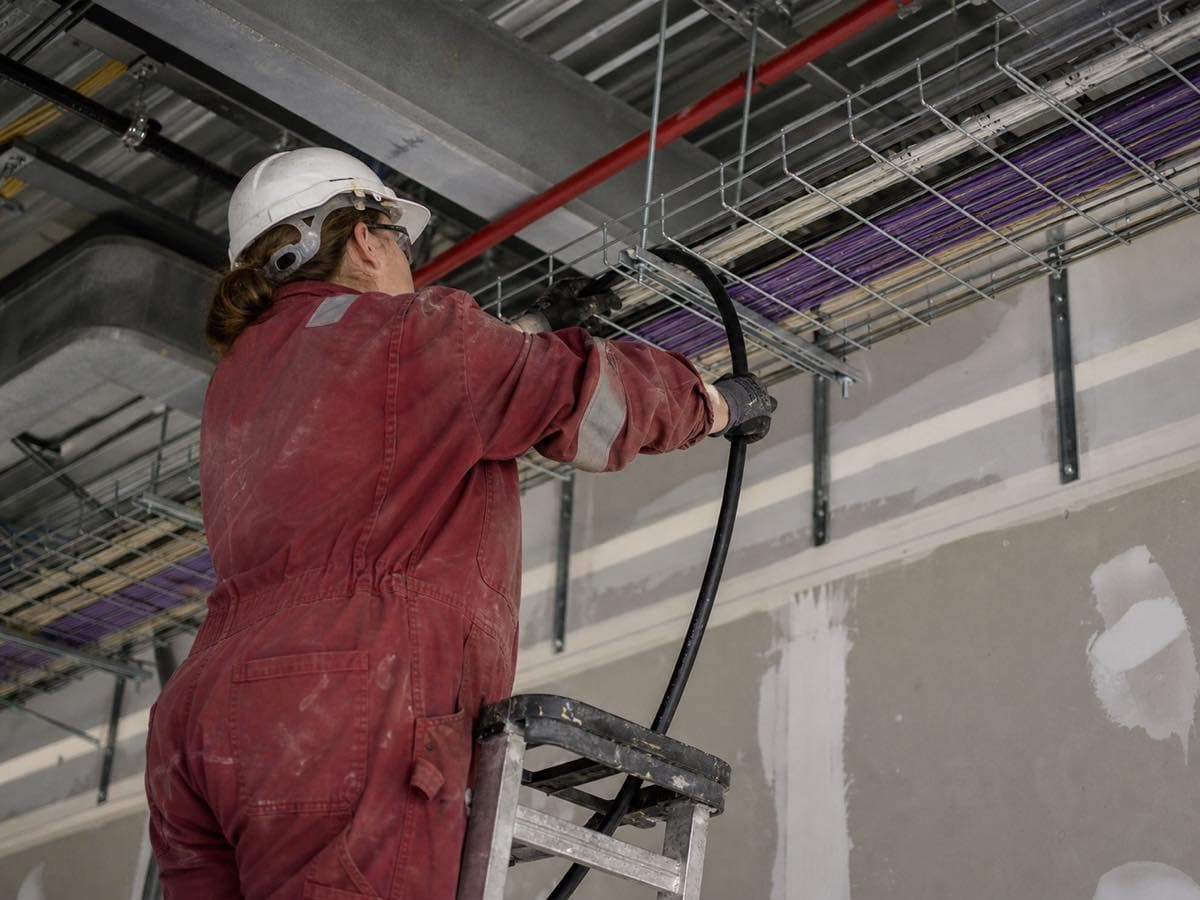 Electrical work, illustrative image