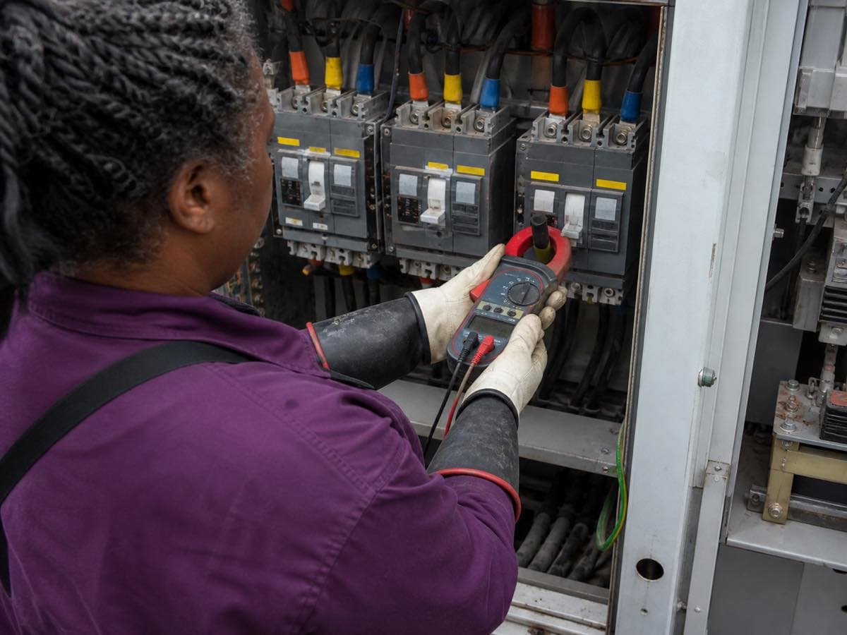 Electrical work, illustrative image