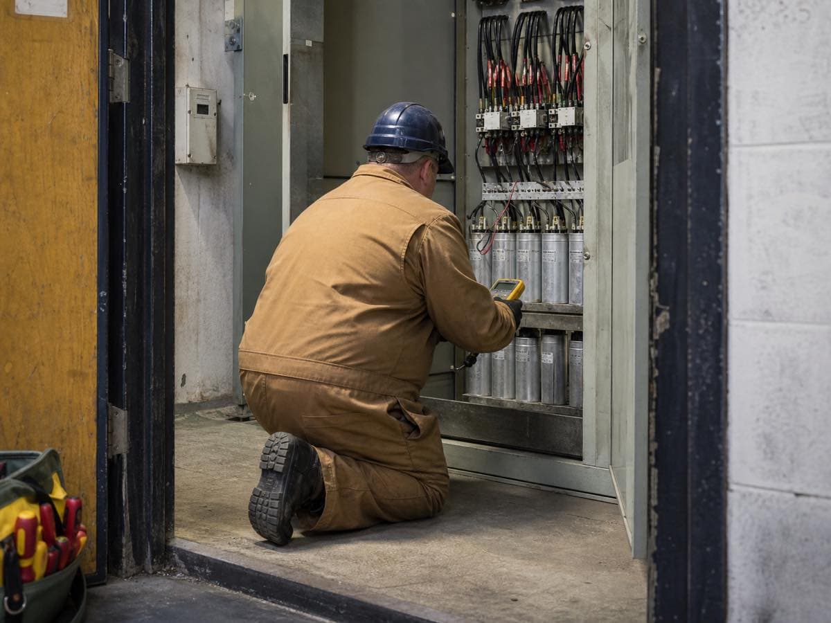 Electrical work, illustrative image