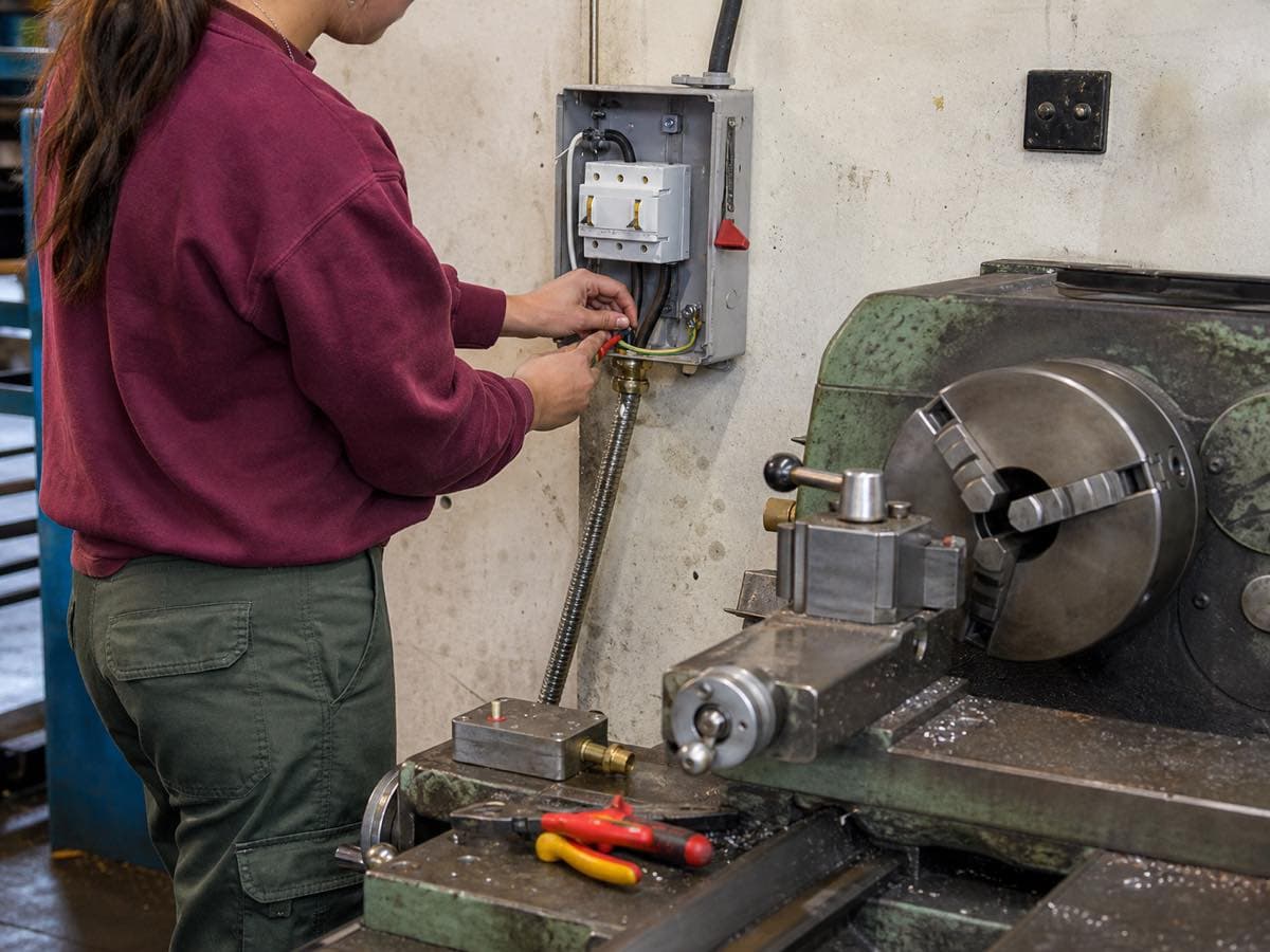 Electrical work, illustrative image