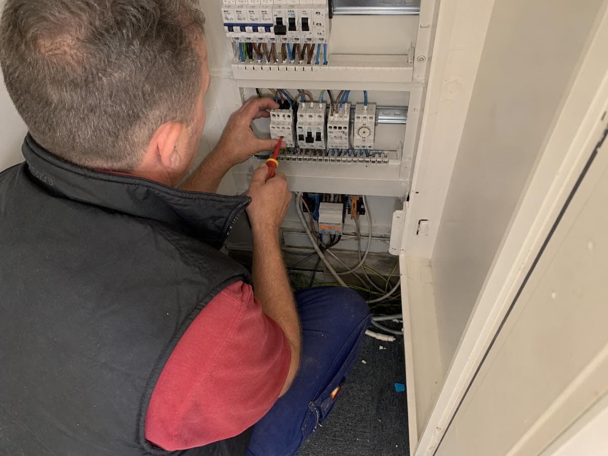 Electrical work, illustrative image