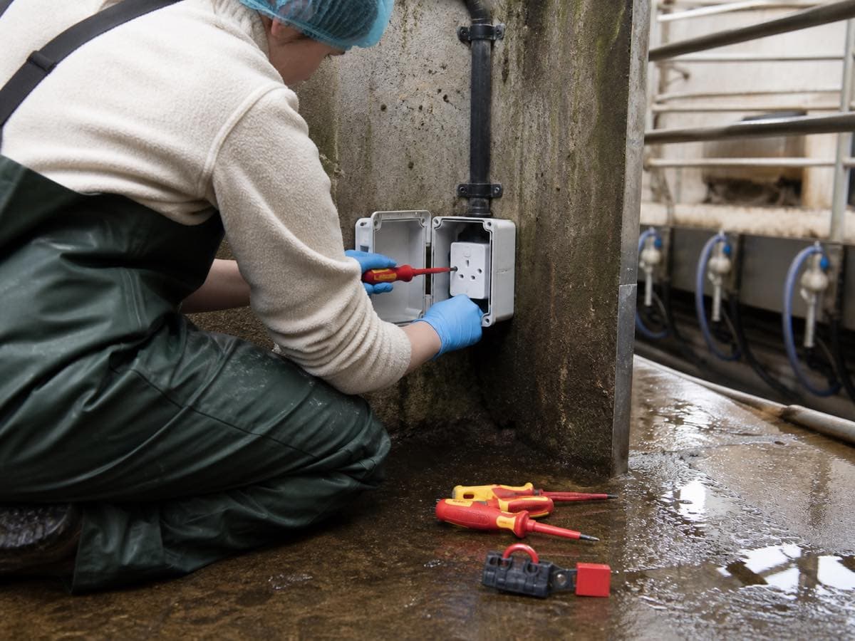 Electrical work, illustrative image