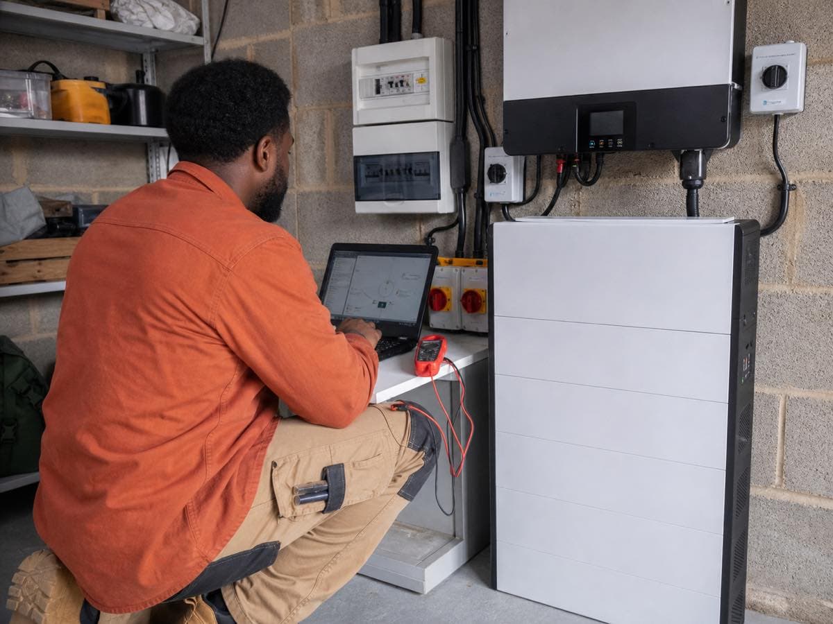 Electrical work, illustrative image