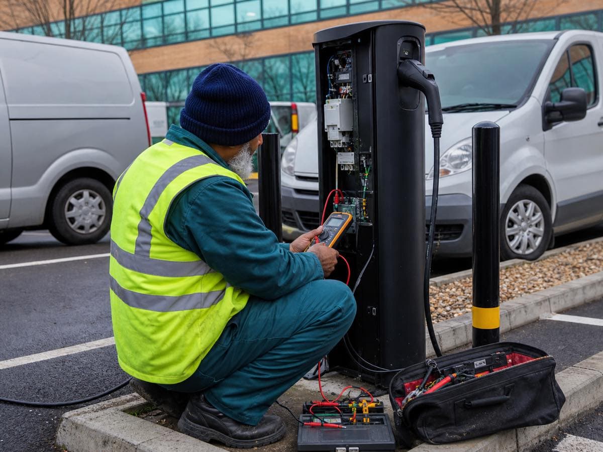 Electrical work, illustrative image