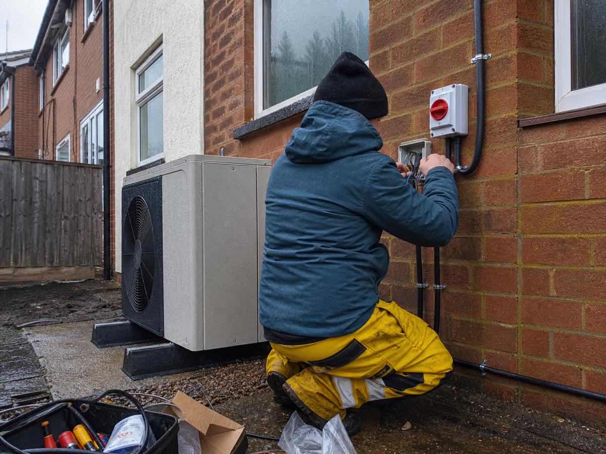 Electrical work, illustrative image