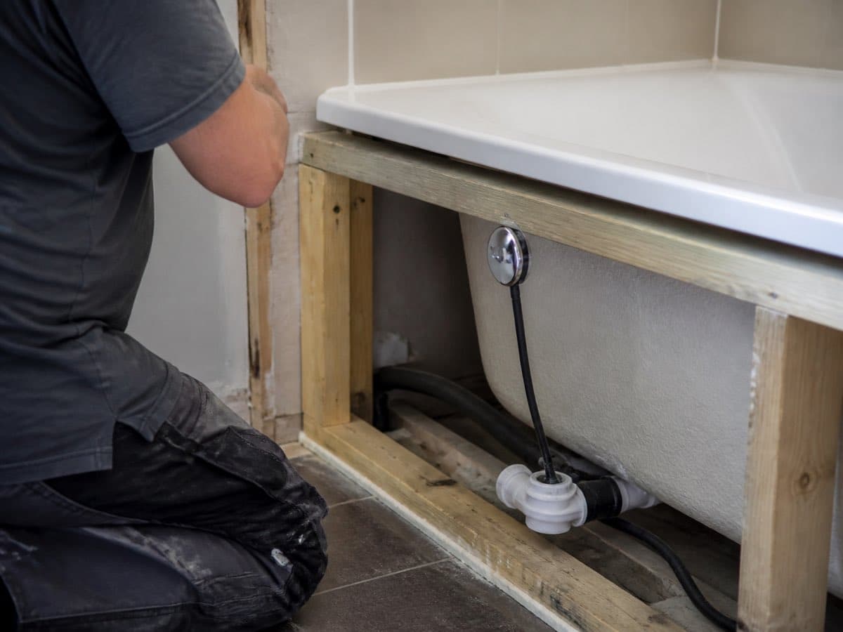 Plumbing work, illustrative image