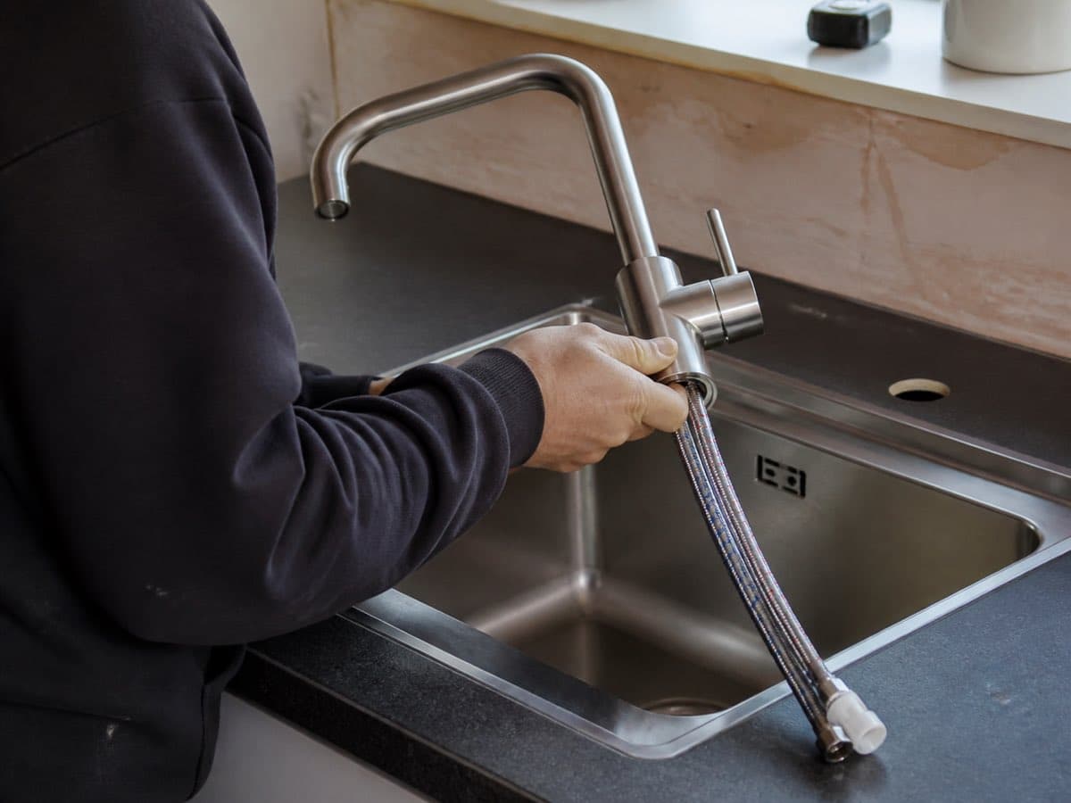 Plumbing work, illustrative image