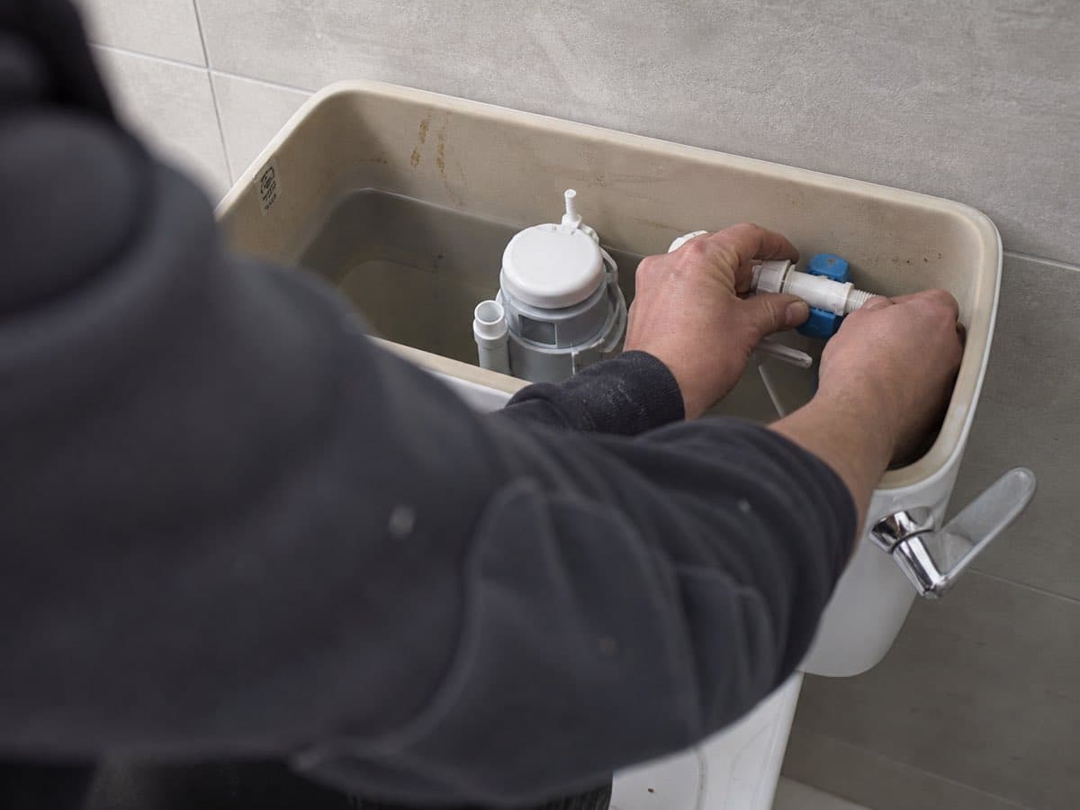 Plumbing work, illustrative image